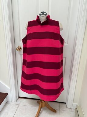 NWT torrid Hot Pink and Burgundy Striped Mini Dress plus size